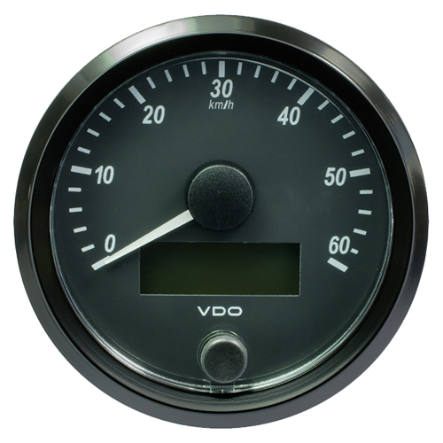 VDO - VDP SingleViu 80mm (3-1/8") Speedometer - 60 KM/H