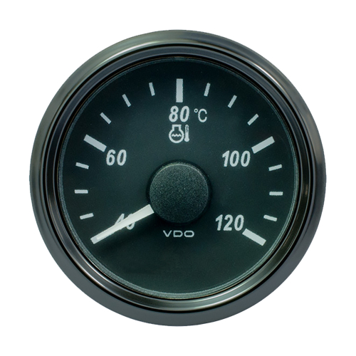 VDO - VDO SingleViu 52mm (2-1/16") Water Temp. Gauge - Euro - 120&deg; C - 291-22 ohm