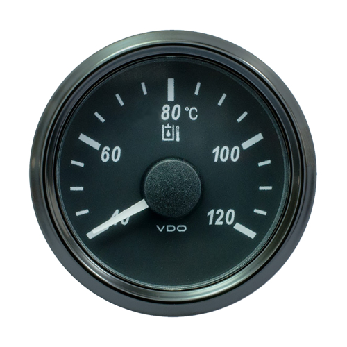 VDO - VDO SingleViu 52mm (2-1/16") Hydraulic Oil Temp. Gauge - 120&deg;C - 291-22 Ohm