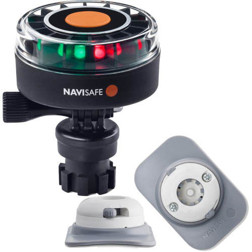 Navisafe - Navisafe Navilight 2NM Tricolor w/Navimount Base &amp; RIB Mount - White