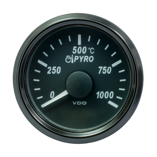 VDO - VDO SingleViu 52mm (2-1/16") Exhaust Gas Temp. Gauge - 1000&deg;C