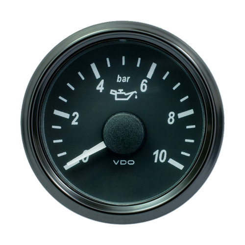 VDO - VDO SingleViu 52mm (2-1/16") Oil Pressure Gauge - 150 PSI - 0-4.5V