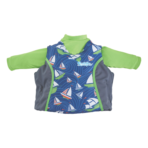 Puddle Jumper - Puddle Jumper Kids 2-in-1 Life Jacket &amp; Rash Guard - Sailboards - 33-55lbs