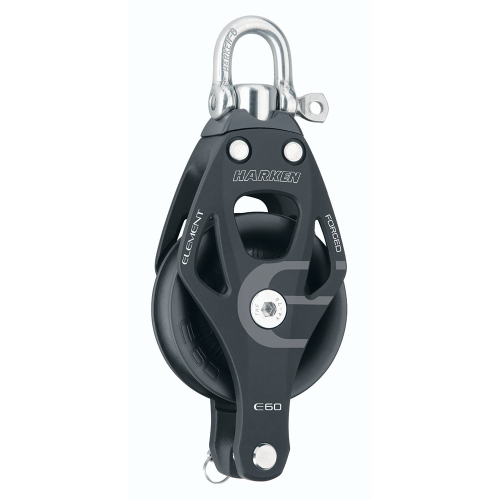 Harken - Harken 60mm Single Aluminum Element Block w/Swivel &amp; Becket