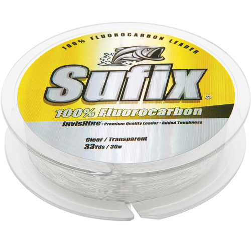 Sufix - Sufix 100% Fluorocarbon Invisiline&trade; Leader - 100lb - 33yds