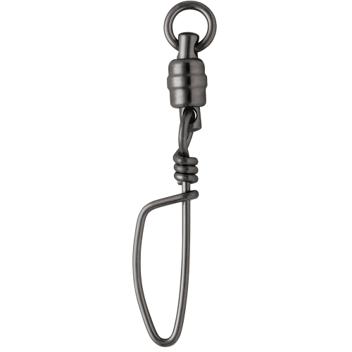 VMC - VMC BSHBTSS Black Stainless Steel Heavy-Duty Ball Bearing Tournament Snap Swivel #2 - 70lb *3-Pack