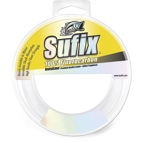Sufix - Sufix 100% Fluorocarbon Invisiline&trade; Leader - 50lb - 110yds