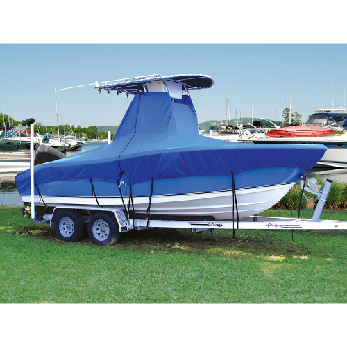 Taylor Made - Taylor Made T-Top Boat Semi-Custom Cover 23&#39;5" - 24&#39;4" x 102" - Blue