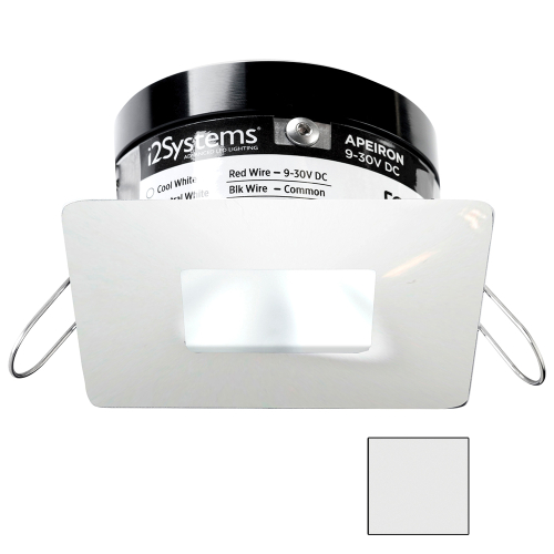 I2Systems Inc - i2Systems Apeiron PRO A503 - 3W Spring Mount Light - Square/Square - Cool White - White Finish