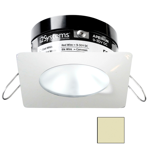 I2Systems Inc - i2Systems Apeiron PRO A503 - 3W Spring Mount Light - Square/Round - Warm White - White Finish