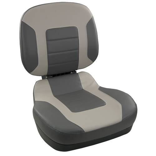 Springfield Marine - Springfield Fish Pro II Low Back Folding Seat - Charcoal/Grey