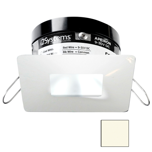 I2Systems Inc - i2Systems Apeiron PRO A503 - 3W Spring Mount Light - Square/Square - Neutral White - White Finish
