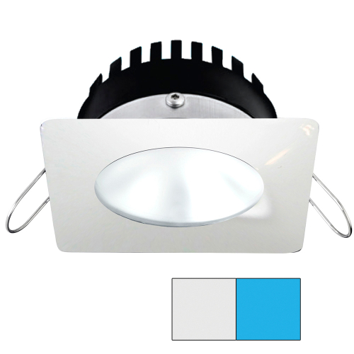 I2Systems Inc - i2Systems Apeiron PRO A506 - 6W Spring Mount Light - Square/Round - Cool White &amp; Blue - White Finish