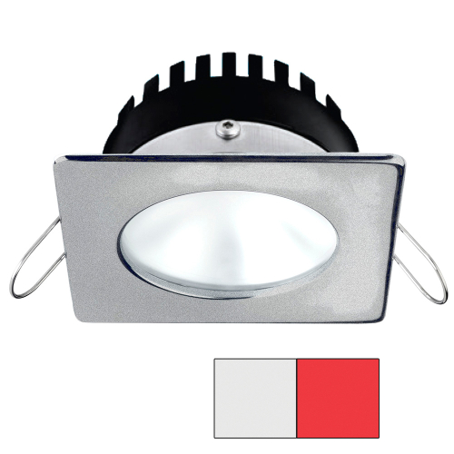 I2Systems Inc - i2Systems Apeiron PRO A506 - 6W Spring Mount Light - Square/Round - Cool White &amp; Red - Brushed Nickel Finish