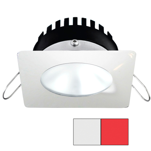 I2Systems Inc - i2Systems Apeiron PRO A506 - 6W Spring Mount Light - Square/Round - Cool White &amp; Red - White Finish