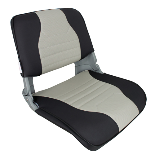 Springfield Marine - Springfield Skipper Deluxe Folding Seat - Charcoal/Grey