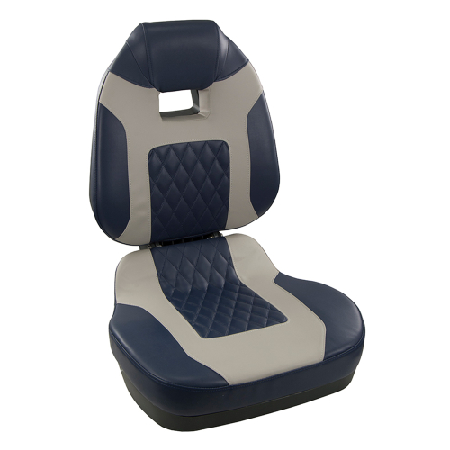 Springfield Marine - Springfield Fish Pro II High Back Folding Seat - Blue/Grey
