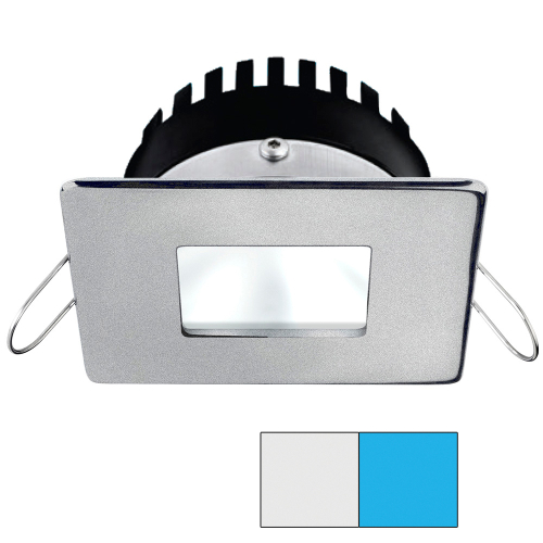 I2Systems Inc - i2Systems Apeiron PRO A506 - 6W Spring Mount Light - Square/Square - Cool White &amp; Blue - Brushed Nickel Finish