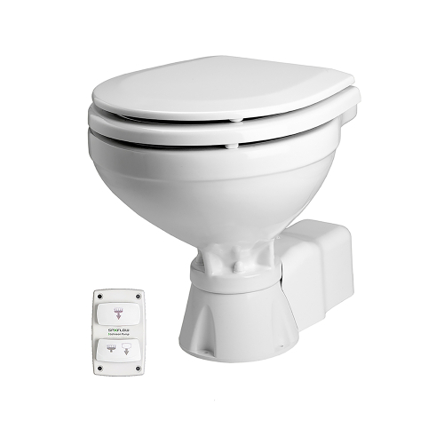 Johnson Pump - Johnson Pump Aqua T Toilet - Electric - Compact - 12V w/Solenoid