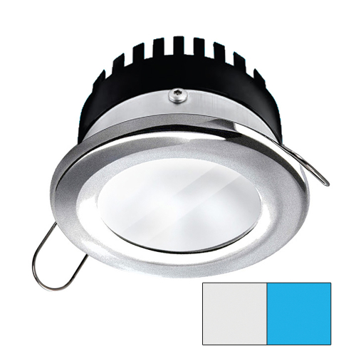 I2Systems Inc - i2Systems Apeiron PRO A506 - 6W Spring Mount Light - Round - Cool White &amp; Blue - Brushed Nickel Finish