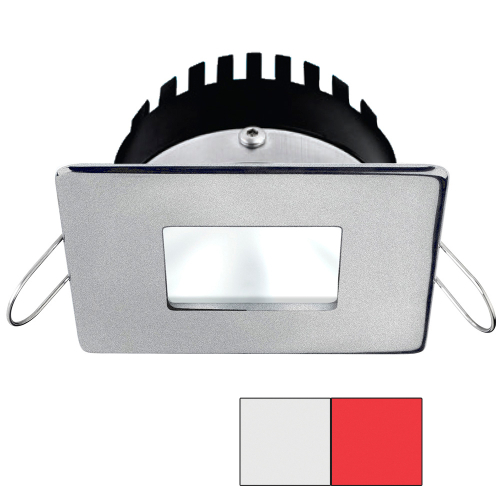 I2Systems Inc - i2Systems Apeiron PRO A506 - 6W Spring Mount Light - Square/Square - Cool White &amp; Red - Brushed Nickel Finish