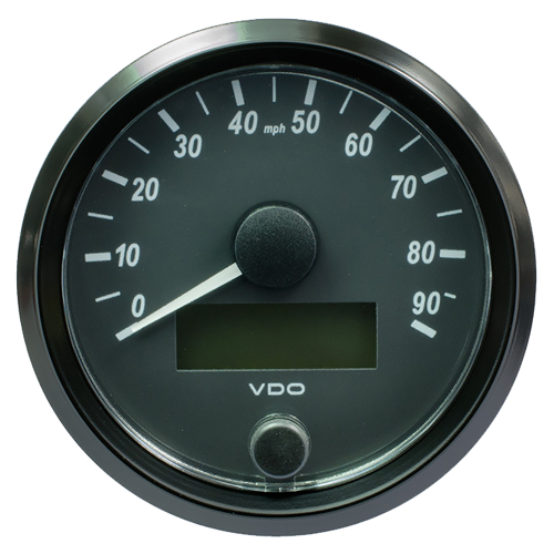 VDO - VDO SingleViu 80mm (3-1/8") Speedometer - 90MPH