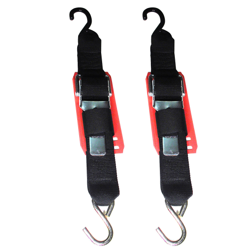 Rod Saver - Rod Saver Paddle Buckle Trailer Tie-Down w/Vinyl Pad - 2" x 2&#39; - Pair