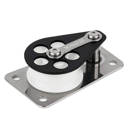 Schaefer Marine - Schaefer Series 3 Flat Base/Alum Cheek/Delrin Sheave