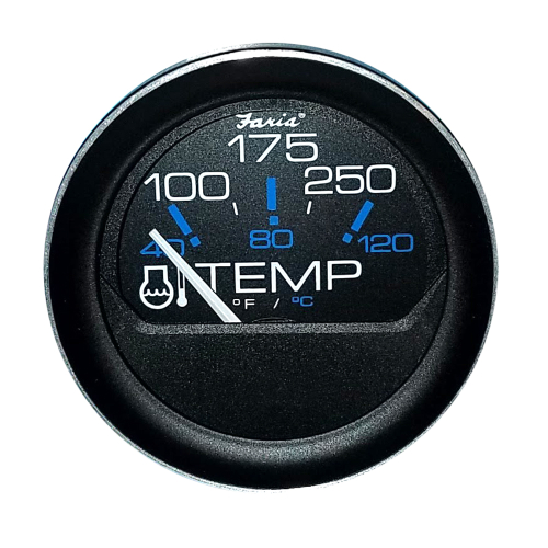Faria Beede Instruments - Faria Coral 2" Water Temperature Gauge (100 - 250&deg;F)