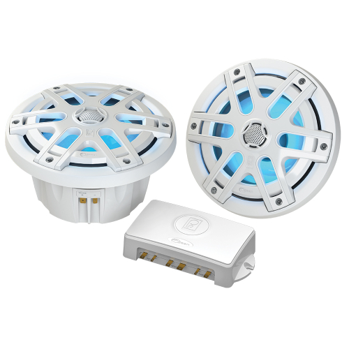 Poly-Planar - Poly-Planar MA-OC6 6.5" 480 Watt Waterproof Blue LED Speaker - White