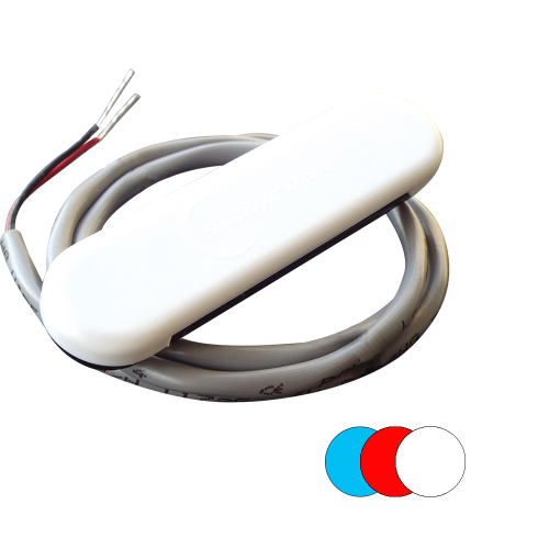 Shadow-Caster LED Lighting - Shadow-Caster Multi-Color Courtesy Light w/2&#39; Lead Wire White Abs Cover