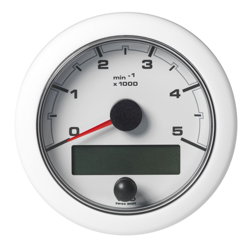 Veratron - Veratron 3-3/8" (85mm) OceanLink&reg; NMEA 2000&reg; Tachometer - 5000 RPM - White Dial &amp; Bezel
