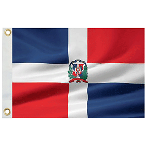 Taylor Made - Taylor Made Dominican Republic Flag 12" x 18" Nylon