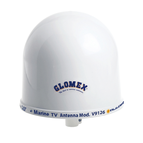 Glomex Marine Antennas - Glomex 10" Dome TV Antenna w/Auto Gain Control &amp; Mount