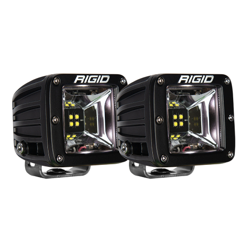 RIGID Industries - RIGID Industries Radiance Scene Lights - Surface Mount Pair - Black w/White LED Backlight