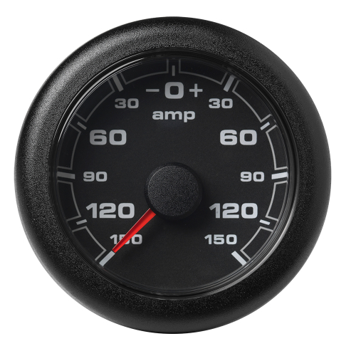 Veratron - Veratron 52MM (2-1/16") OceanLink Battery Current Gauge (-150/+150 AMPS) - Black Dial &amp; Bezel