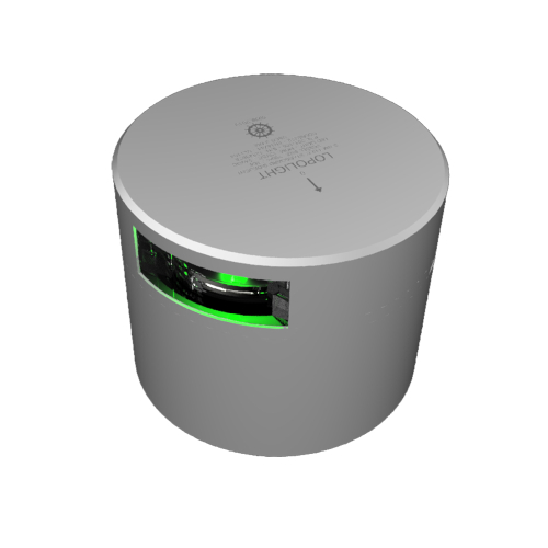 Lopolight - Lopolight Green Starboard Sidelight - 3nm - Silver Housing -Horizontal Mount