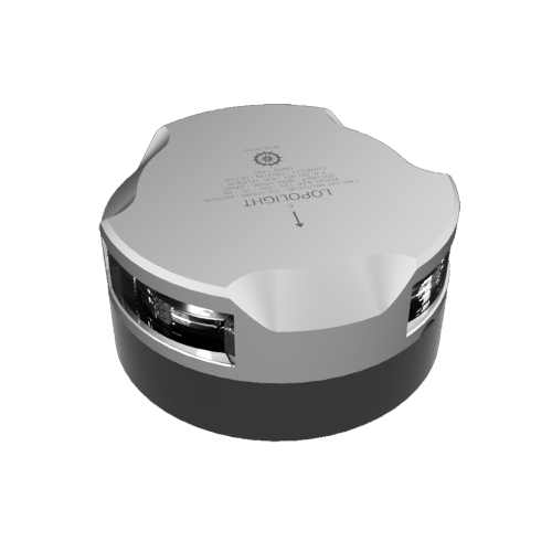 Lopolight - Lopolight Masthead, Anchor &amp; Stern Light - 3nm - Single - Silver Housing - Horizontal Mount f/Sailing Vessels