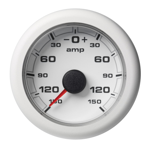 Veratron - Veratron 52MM (2-1/16") OceanLink Battery Current Gauge (-150 /+150 AMP) - White Dial &amp; Bezel