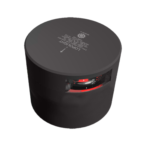 Lopolight - Lopolight Red Port Sidelight - 3nm - Black Housing - Single - Horizontal Mount