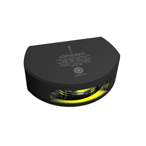 Lopolight - Lopolight Stern Towing Light - 2nm/135&deg; - Black Housing - Single - Vertical Mount