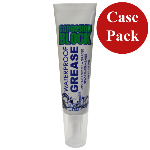 Corrosion Block - Corrosion Block High Performance Waterproof Grease - 2oz Tube - Non-Hazmat, Non-Flammable &amp; Non-Toxic *Case of 24*