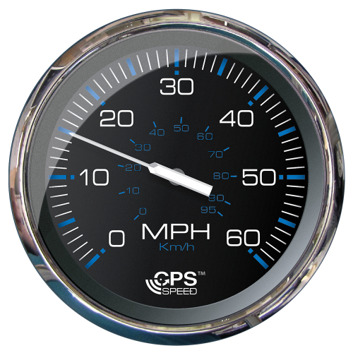 Faria Beede Instruments - Faria Chesapeake Black 5" Studded Speedometer - 60 MPH (GPS)