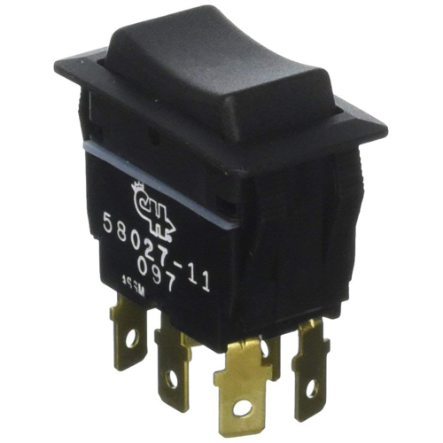 Cole Hersee - Cole Hersee Sealed Rocker Switch Non-Illuminated DPDT (On)-Off-(On) 6 Blade
