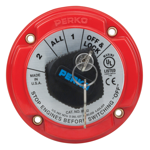 Perko - Perko Medium Duty Battery Selector Switch w/Key Lock