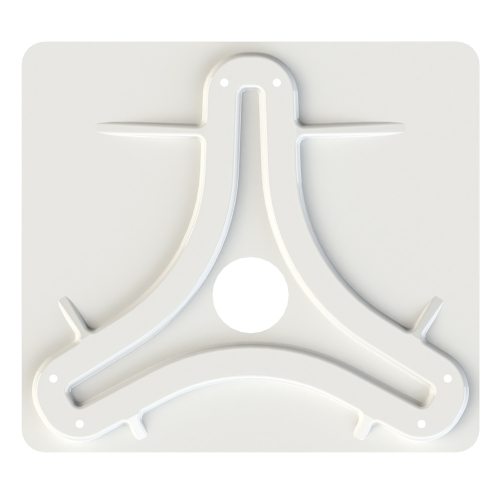 KING - KING Jack&trade;/Omni Antenna Mounting Plate - White