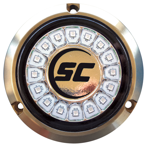 Shadow-Caster LED Lighting - Shadow-Caster Great White Single Color Underwater Light - 16 LEDs - Bronze