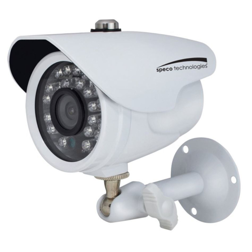 Speco Tech - Speco HD-TVI 2MP Color Waterproof Marine Bullet Camera w/IR, 10&#39; Cable, 3.6mm Lens, White Housing