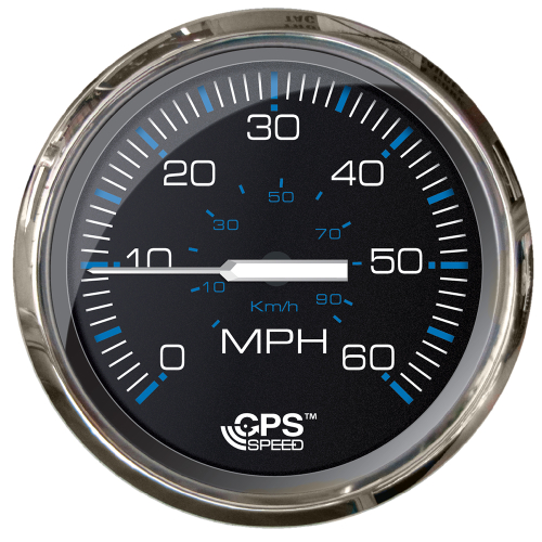 Faria Beede Instruments - Faria Chesepeake Black 4" Studded Speedometer - 60MPH (GPS)
