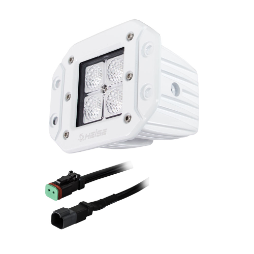 HEISE LED Lighting Systems - HEISE 4 LED Marine Cube Light - Flush Mount - 3"